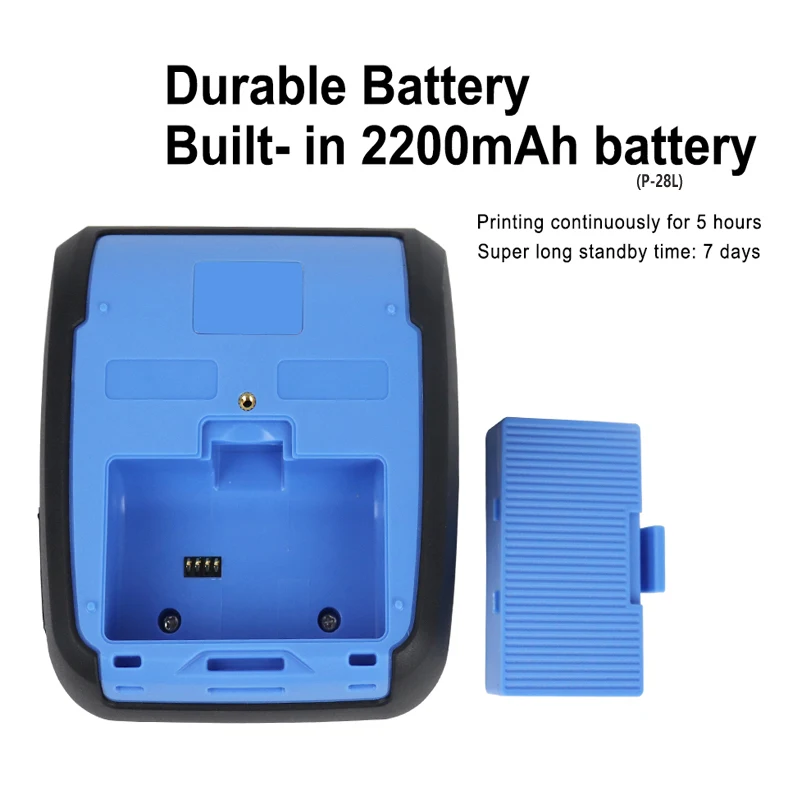 Portable Bluetooth Label Printer Thermal Receipt/Barcode Printer Sticker For Mobile Phone Android iOS