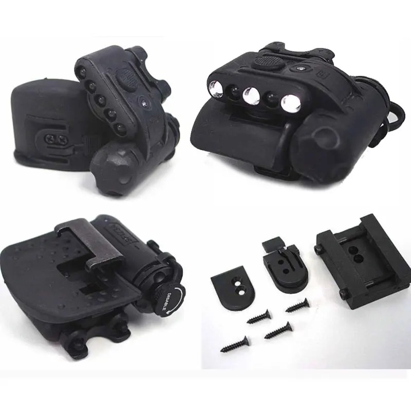 

Khaki Black Tactical Airsoft Helmet Light Set Multi Mission Support Helmet Cap Handguard 20mm Picatinny Rail RAC