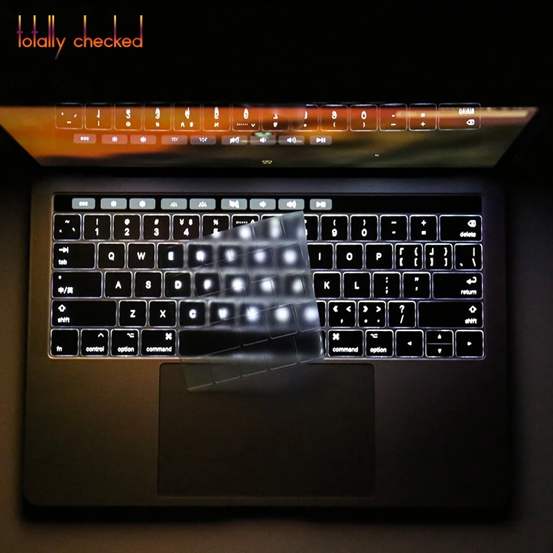 A1707 A1990 2016/2017/2018 для Macbook Pro 13 3 A1706 A1989 и 15 4 дюймов Tpu чехол клавиатуры защитные