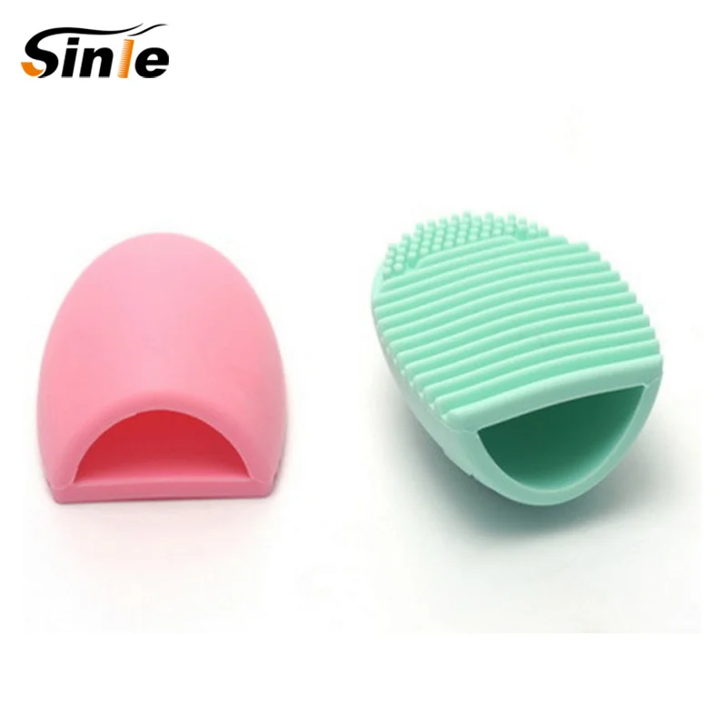 Sinle Makeup Brush Cleaning Washing Tools Cosmetics Brushes Scrubber Board Cosmetic Cleaner Tool | Красота и здоровье