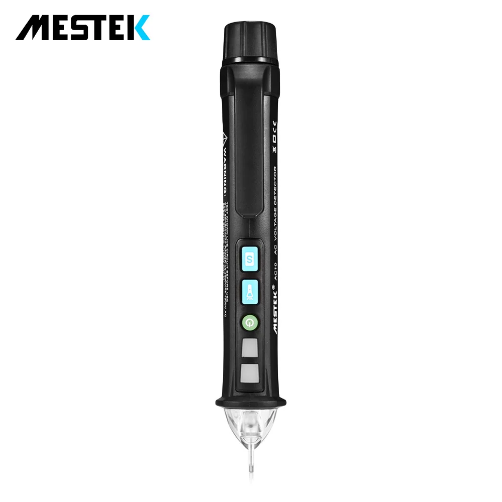 

MESTEK NCV Tester AC Voltage Detector Non-contact Adjustable Pen Style Voltage Circuit Tester Sensor 50Hz-60Hz AC 12V-1000V Test