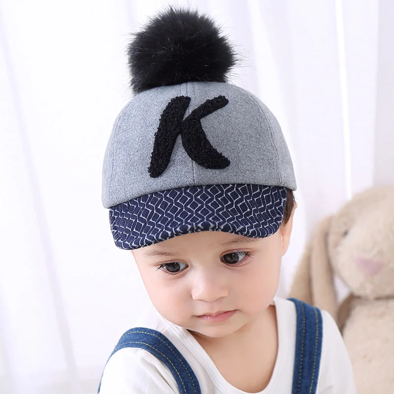 [DINGDNSHOW] 2018 модные Бейсбол Кепки хлопковые зимние Кепки дети Snapbacks шляпа буквы детские прекрасная шляпа для мальчиков и для девочек