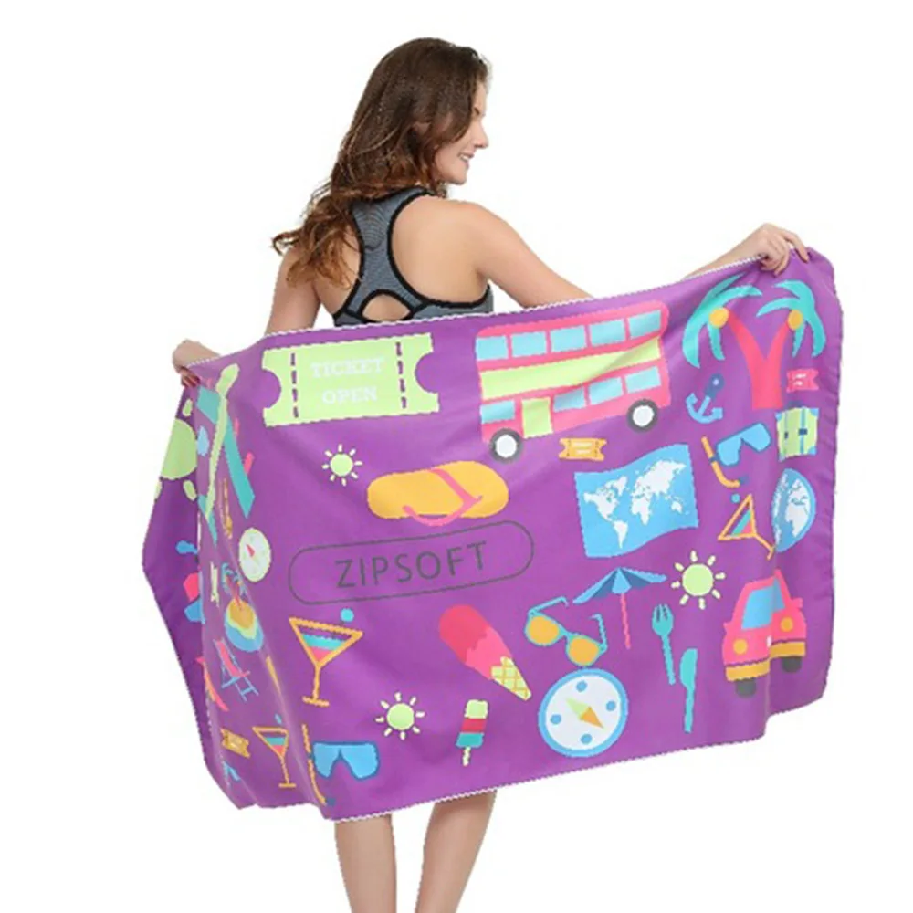 Zipsoft Брендовое полотенце для спортзала, Прямая поставка, 75x135 см, Спортивная банная пляжная ткань из микрофибры, одеяло для пеших прогулок, кемпинга, плавания, путешествий - Цвет: XMP
