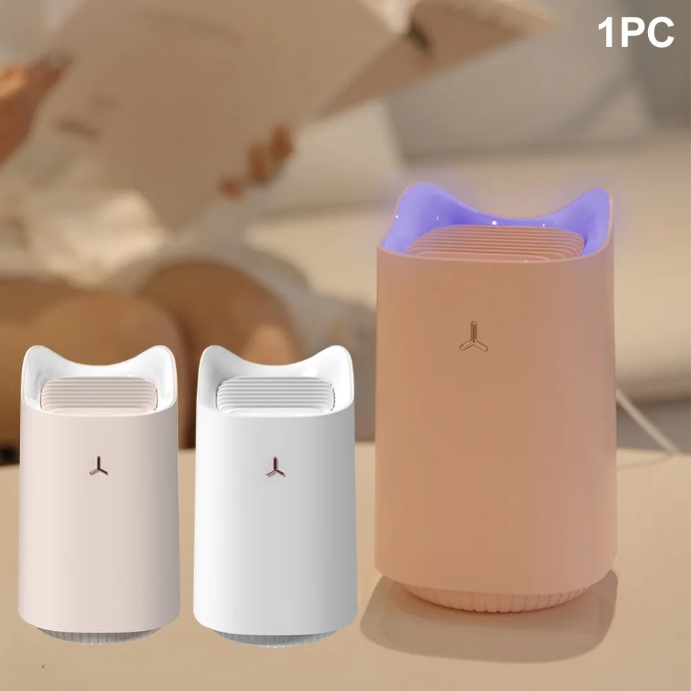 Фиолетовый Вортекс печенья кошка USB комаров убийца лампа физический тихий