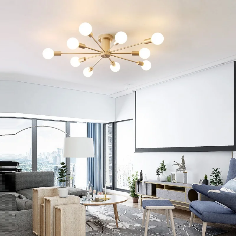  Ceiling Lights Living Room bedroom Light Restaurant lamps Bedroom Modern Simple Iron Ceiling lighti - 32935986138