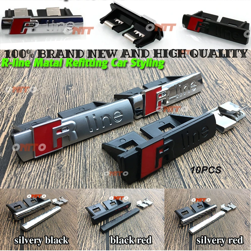 

10pcs/set 3d body stickers decals label Car Side Stripe Tail Grille Badge Sticker emblem