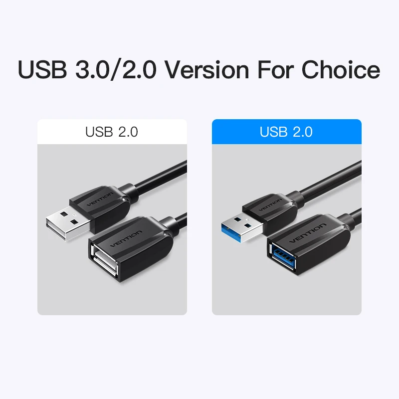 Vention USB3.0 кабель-удлинитель для мужчин и женщин USB2.0 УДЛИНИТЕЛЬ супер скорость 3,0 USB удлинитель кабель синхронизации данных для компьютера ПК