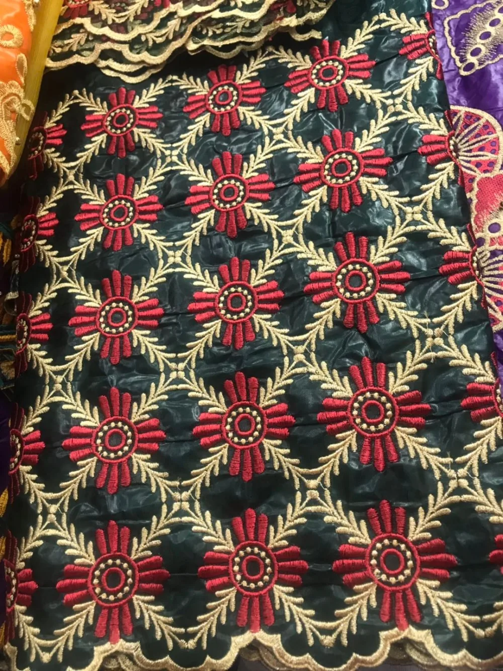 

Bazin riche getzner with stones high quality african bazin lace for wedding nigerian lace fabric for wedding 5+2yards/lot KY-31