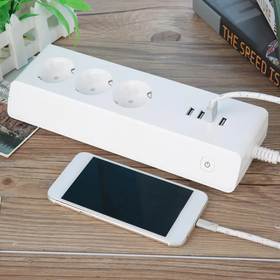 

Waterproof Thermostat Thermometer Hygrometer Temperature Humidity 4 USB And 3 EU Plug Jack WiFi Remote Control Smart