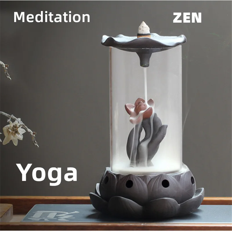 Для Йога, медитация из мультфильма «Холодное сердце» горная река инструмент euquipment Ладан держатель керамический обратный поток водопад дыма Ладан настроение