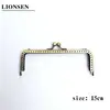 LIONSEN 8.5/12.5/15.5/18/20cm Glossy finish Antique Bronze Square Metal Purse Frame Handle for Clutch Bag Accessories Kiss Clasp ► Photo 2/6
