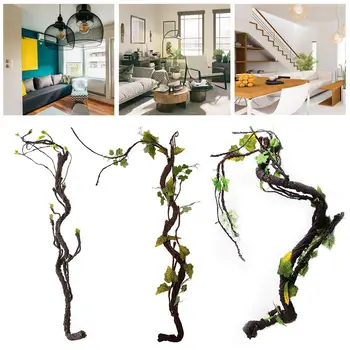 

3 Sizes Real Touch Fake Tree Branches Rattan Artificial Flower Vine Home Hotel Garden DIY Decoration Wreath Scrapbooking Floral