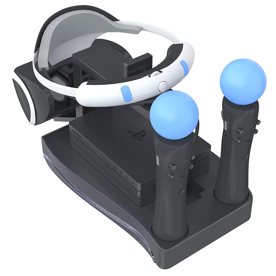 Подставка для хранения PS4 PS Move VR PSVR с 2 зарядными портами Держатель для гарнитуры светодиодный светильник индикатор CUH-ZVR2 2th кронштейн для PS VR Move