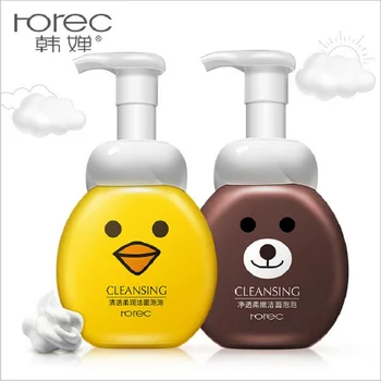 

Hanchan Foam Cartoon Facial Cleaner Skin Care Whitening Moisturizing Blackhead Removal Bubble Face Cleaning 300ml