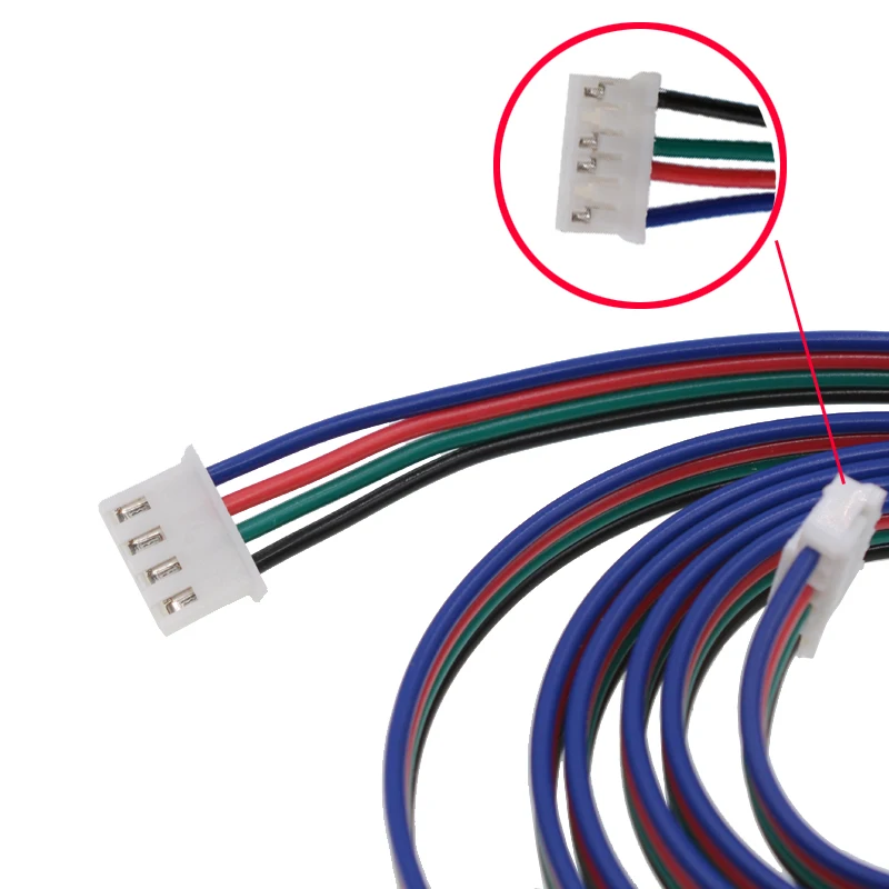Шаговый мотор кабель 6pin ph2.0 к 4PIN XH2.54 4 вести провод 1 м длиной удлинитель 3d принтер