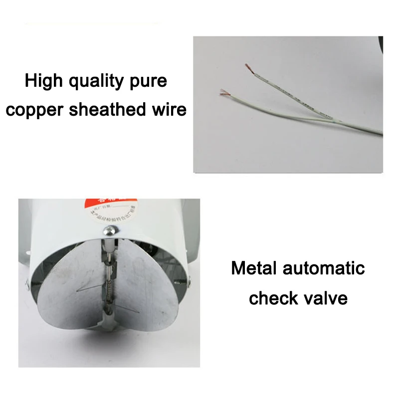 Горячий 4 дюймов 20 Вт высокоскоростной вытяжной вентилятор Настенный вентиляционный выхлоп для кухни ванной комнаты HY99 NO06