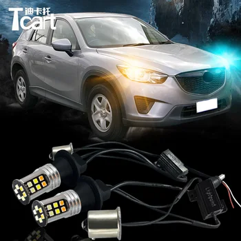 

Tcart Car LED DRL&Turn Signal Light for Mazda cx-5 cx5 accessories 2012-2017 auto LED Daytime running light car turnlight