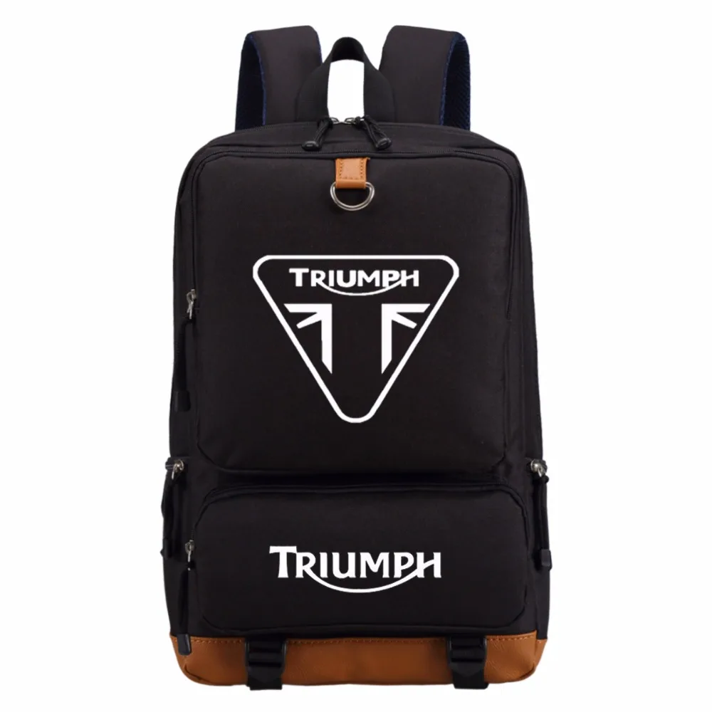 WISHOT triumph motorcycle backpack Men women's boy Student ...