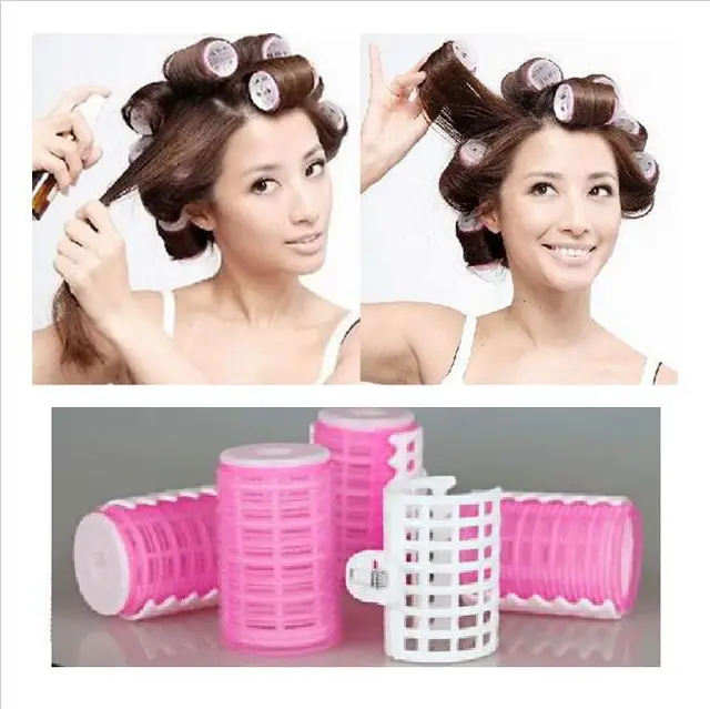 4+1PCS double deck DIY Hair Styling Roller bar Curler Hairdressing