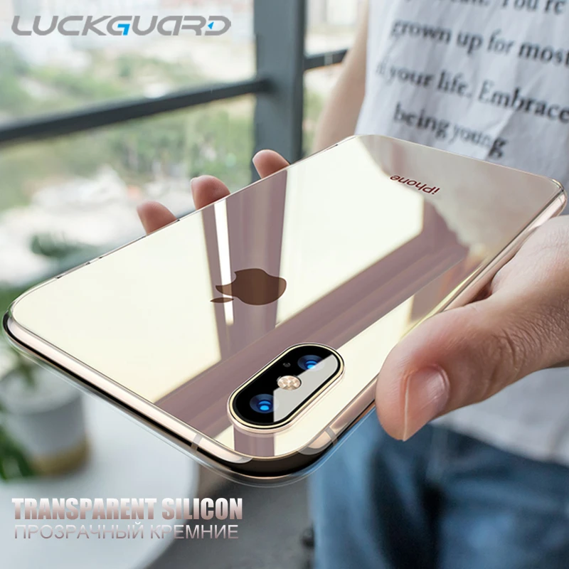 

LuckGuard Phone Case Silicone For iPhone XR XS X 10 Case Clear Ultra Thin Transparent Soft TPU For iPhone XS MAX Back Cover