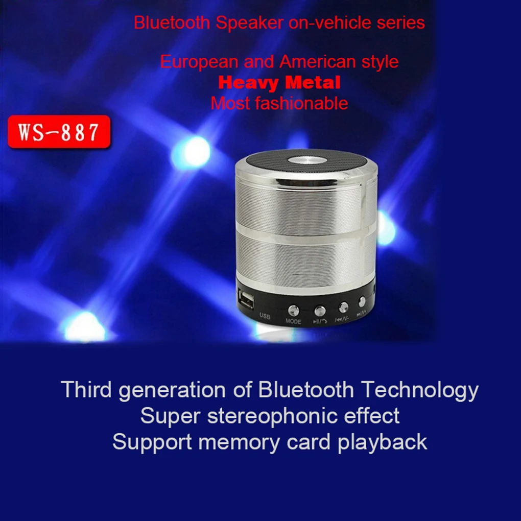 WS-887 bluetooth динамик мини Bluetooth звуковая коробка беспроводной портативный bluetooth динамик поддержка tf-карты