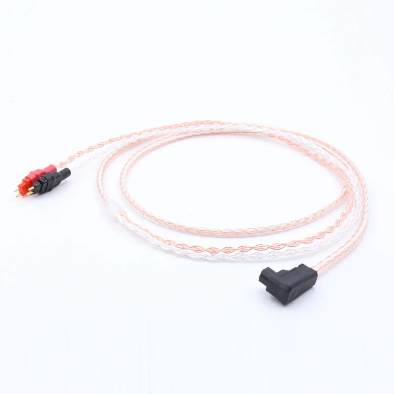 1 2M Free shipping RSA ALO Silver Plated 5N OFC Cable For HD580 HD600 HD650 Headphone Upgraded cable