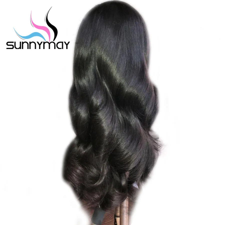Sunnymay 13x4 250% предварительно выщипанный волнистый парик парики из натуральных
