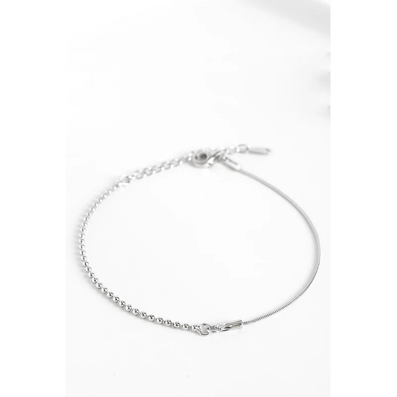 La MaxZa, 925 пробы, серебряная цепочка, браслеты для женщин, девушек, трендовые ювелирные изделия, серебро 925, браслет для женщин, минималистичный, простой