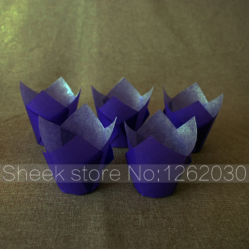 100 ピース パック紫チューリップカップケーキライナー チューリップ形状マフィン紙マット Tulip Cupcake Liner Baking Matbaking Paper Aliexpress 100 ピース パック紫チューリップカップケーキライナー チューリップ形状マフィン紙マット Tulip Cupcake Liner Baking Matbaking Paper Aliexpress