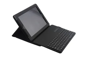 

Luxury Bluetooth Keyboard Case For iPad Air Wireless Keyboard For ipad 2 3 4 PU leather keyboard cover A1460 A1459 A1458 A1416