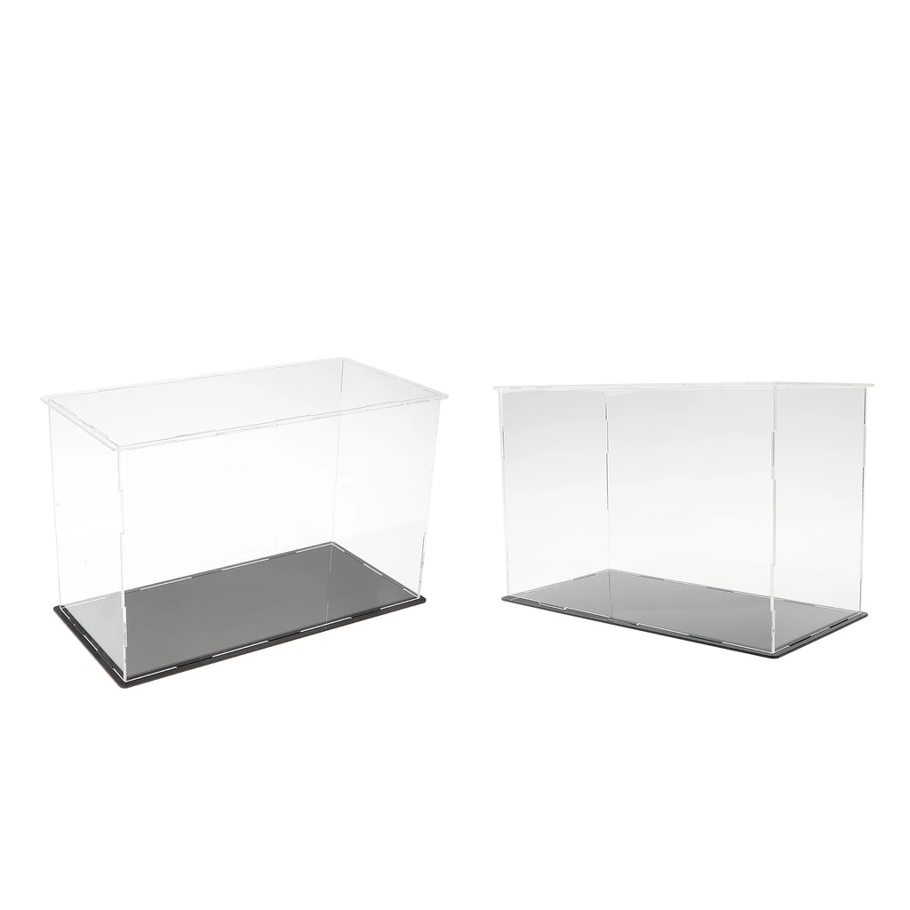 

2pcs Acrylic Display Box Case Model Figure Display Dustproof 26 x 12 x 17cm