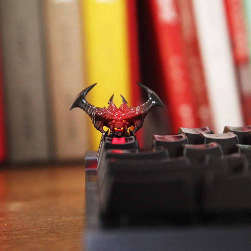 Al Diablos клавишная Кепка с подсветкой из смолы для вишневого переключателя