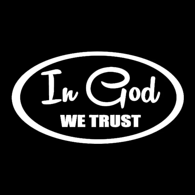 In God We Trust Home Decor Car Truck переводная Наклейка для окна автомобильные аксессуары