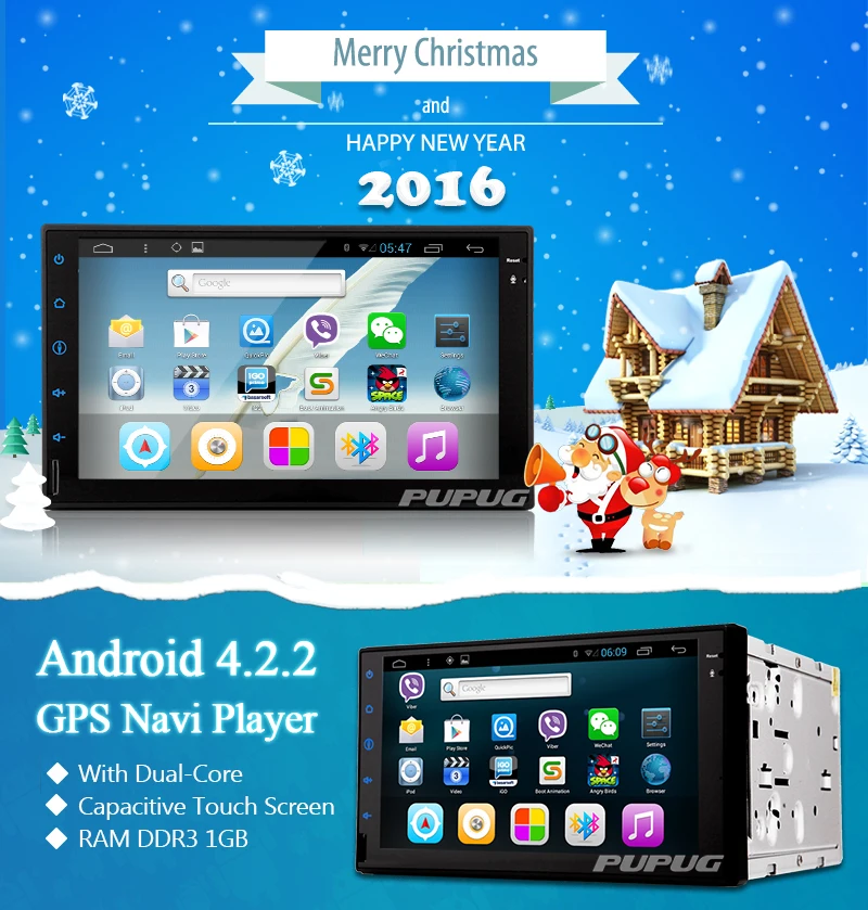 Pure Android 5.1 GPS FM AM Headunit Car NO-DVD Player Car Stereo Audio Radio Receiver 7 Inch Double Din Monitor Bluetooth USB SD Video Autoradio iPod logo Digital TV