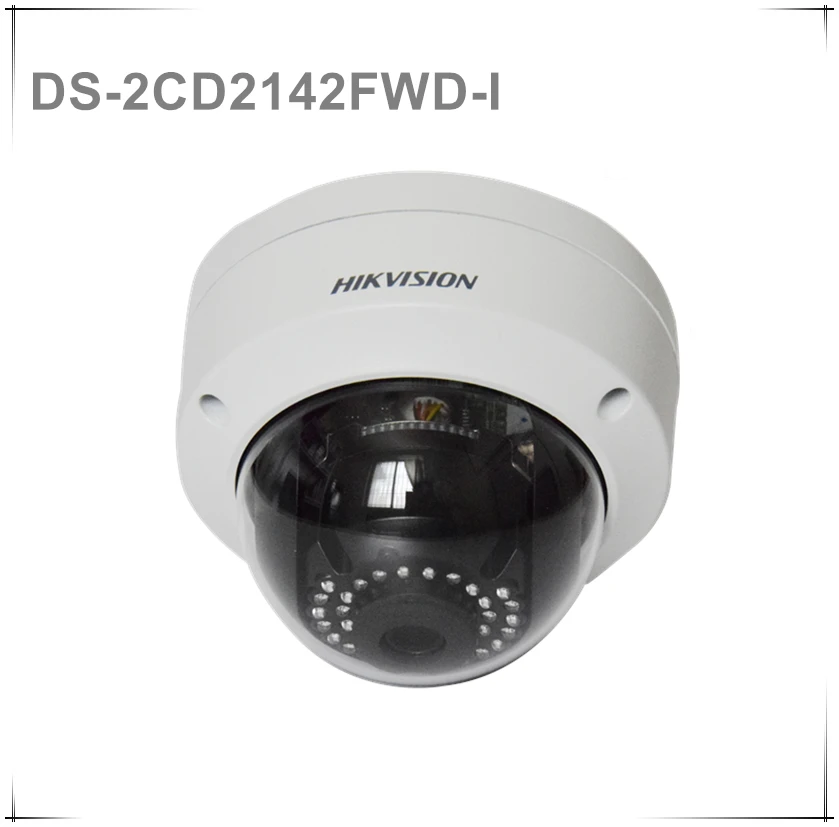 

Original hikvison international version DS-2CD2142FWD-I 4MP IR WDR fixed Dome Network Camera with POE IP67 IK10