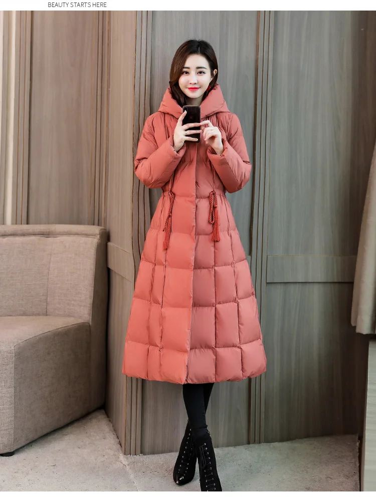 Winter New Collection Bio Fluff Hooded Women's Winter Coat Parka European Style Warm Stylish Women's Winter Jacket