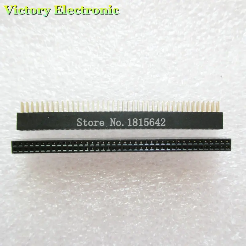 

5PCS/LOT 1.27mm 40 Pin Female Double Row Pin Header Strip 2X40P