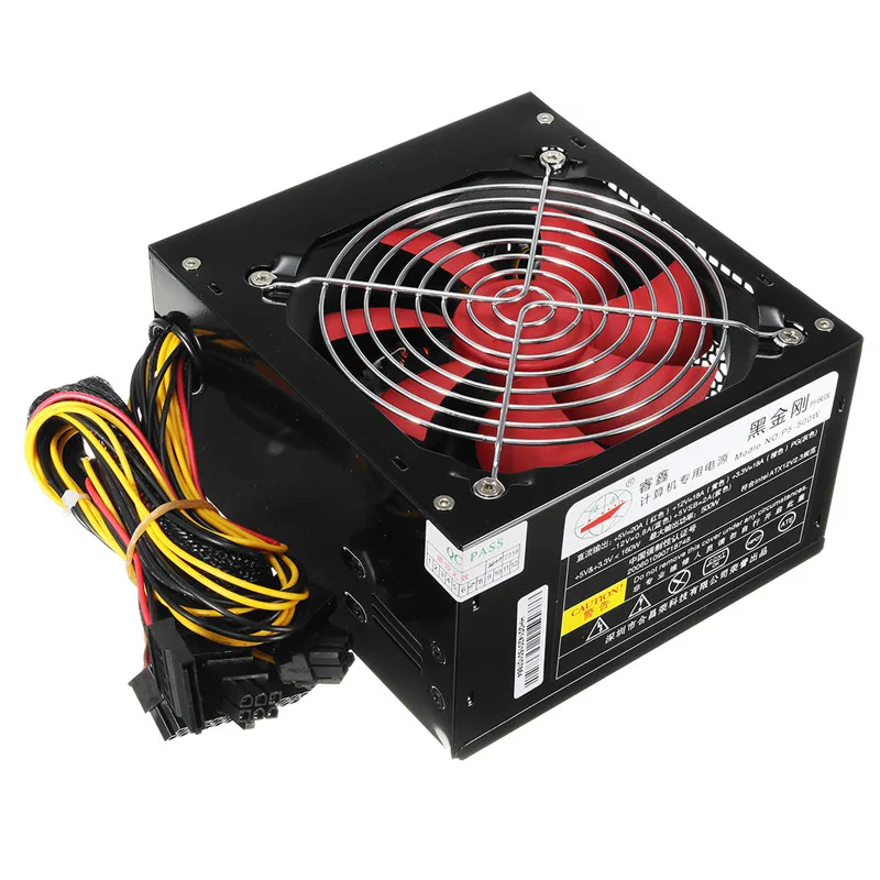 

New ATX Desktop Power Switching 500W BTC Miner Power Supply With SATA 20PIN+4PIN Power Supply For Miner Mining