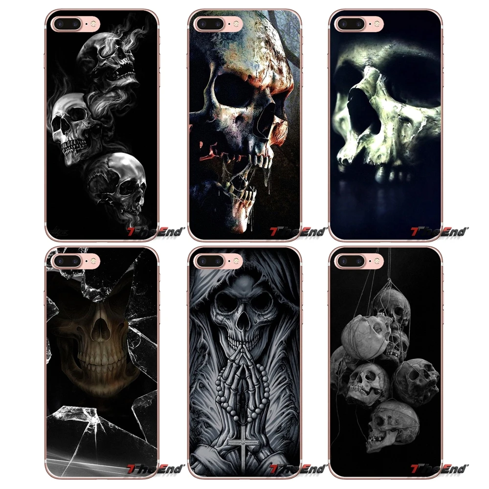 

For Samsung Galaxy Note 3 4 5 Grand Core Prime S3 S4 S5 MINI S6 S7 edge S8 S9 Plus The Haunted Mansion Skull Pattern Soft Case