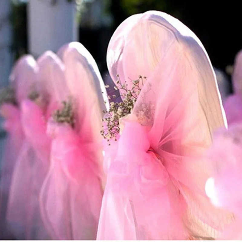 48cm x 10m Mariage Yarn Tulle Roll Sheer Crystal Organza Fabric DIY Girls Tutu Skirt for Wedding Birthday Party Decor Supplies