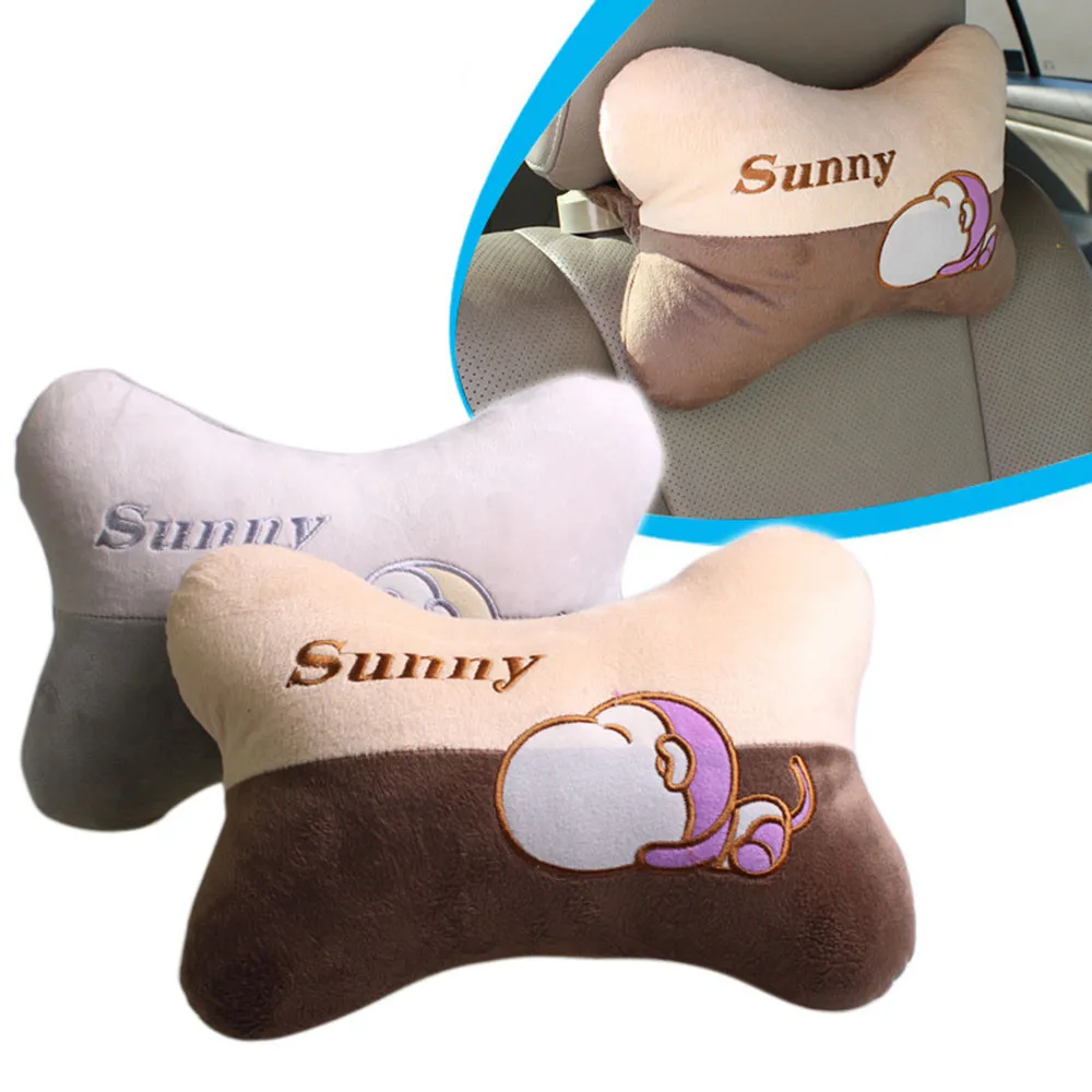 

cute Women Soft car neck pillow Seat Head Neck Rest Cushion Headrest Pillow Pad reposacabezas coche nekkussen cou de voiture