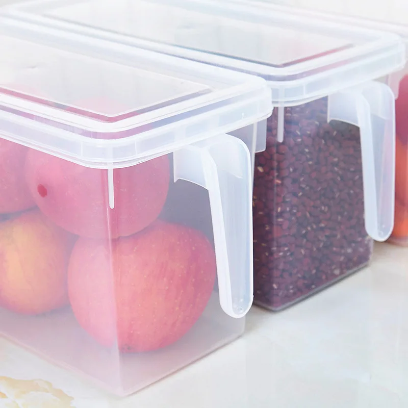 Кухня Холодильник свежий ящик для хранения холодильник пластиковый контейнер для фруктов и овощей ёмкость с ручкой еда фрукты овощи ящики для хранения