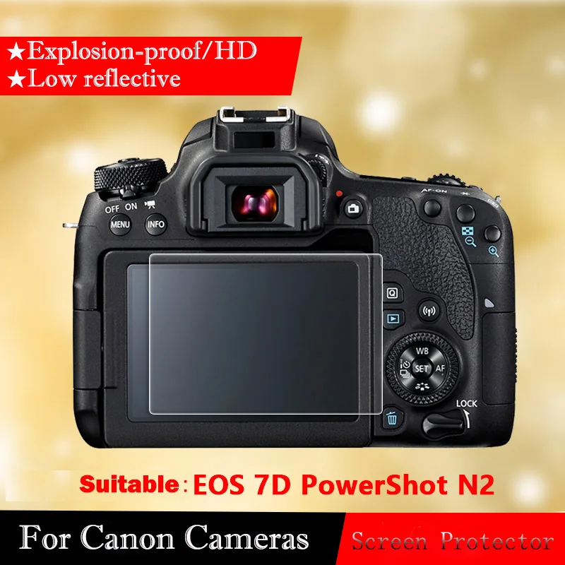 Защитная пленка из закаленного стекла для Canon EOS 7D PowerShot N2 камеры стальная SLR HD
