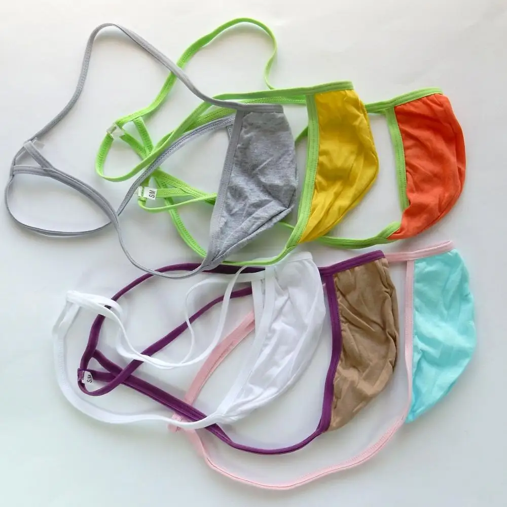 Нижнее белье мужское тонкое мягкое хлопок G799C|contour pouch|thong pouchmen string thong |