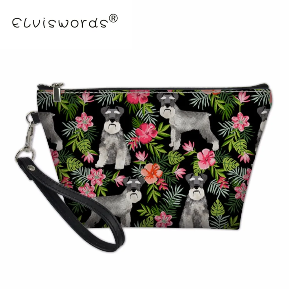 

Trend Schnauzer Design Women Cosmetic Vanity Bag Neceser Portable Make Up Bag Case Organizer Bolsa Feminina Travel Toiletry Bag