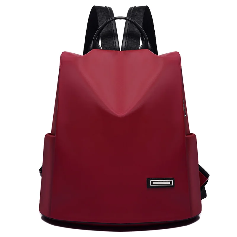 Anti-theft Design Women Backpacks Female High Quality Oxford Backpack Large Capacity Shoulder Bag Travel Backpack For Girls - Цвет: red