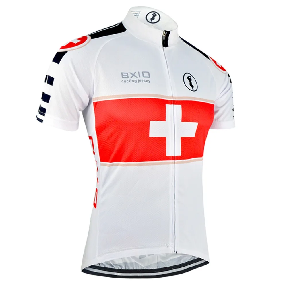 Pro Vélo летом носить велосипед короткий рукав Велосипедная форма белый Горные Джерси Простой стиль Cyclisme одежда 001J