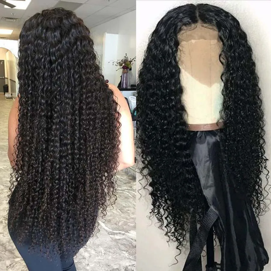 Brazilian Afro Kinky Curly Human Hair Wig With Baby Hair Preplucked Lace Front Human Hair Wigs For Black Women RXY Non Remy Hair (6)