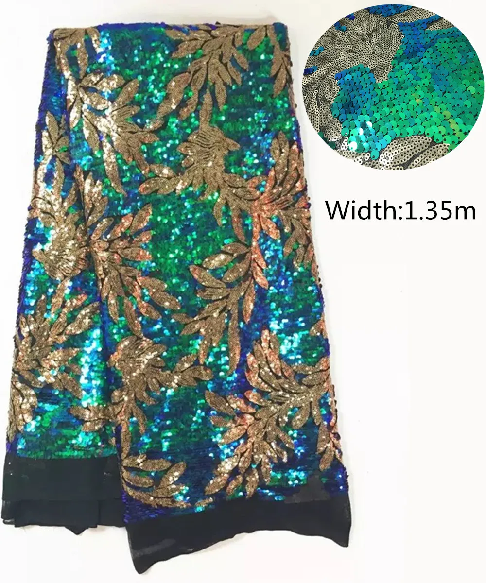 

New French sequins net lace,African tulle mesh lace fabric high quality for party wedding dress 5yards/lot L-PL101 Nigerian
