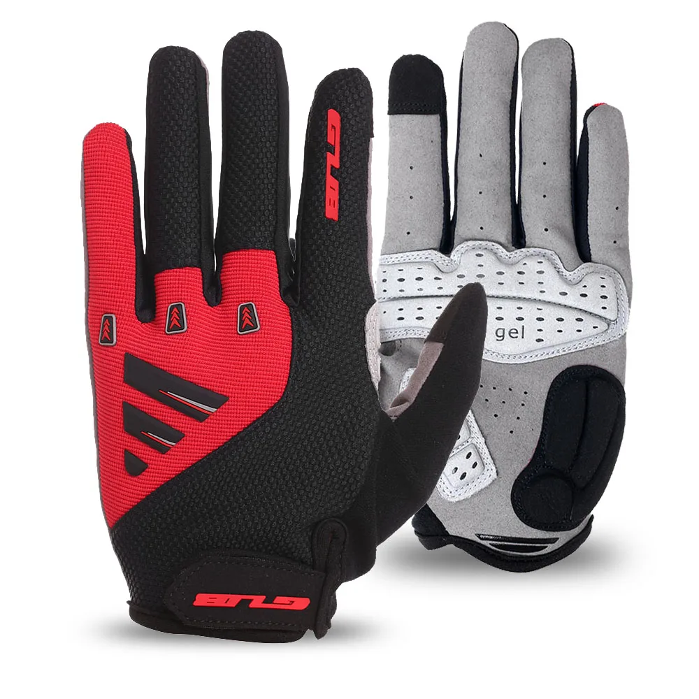 GUB Full Finger Cycling Gloves Unisex Gel Padded Touch Screen 3 Colors MTB Road Bike Riding